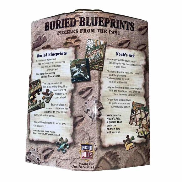 Buried Blueprints Puzzle Noah s Ark 1000 PC Complete PICTURES! - Picture 4 of 6